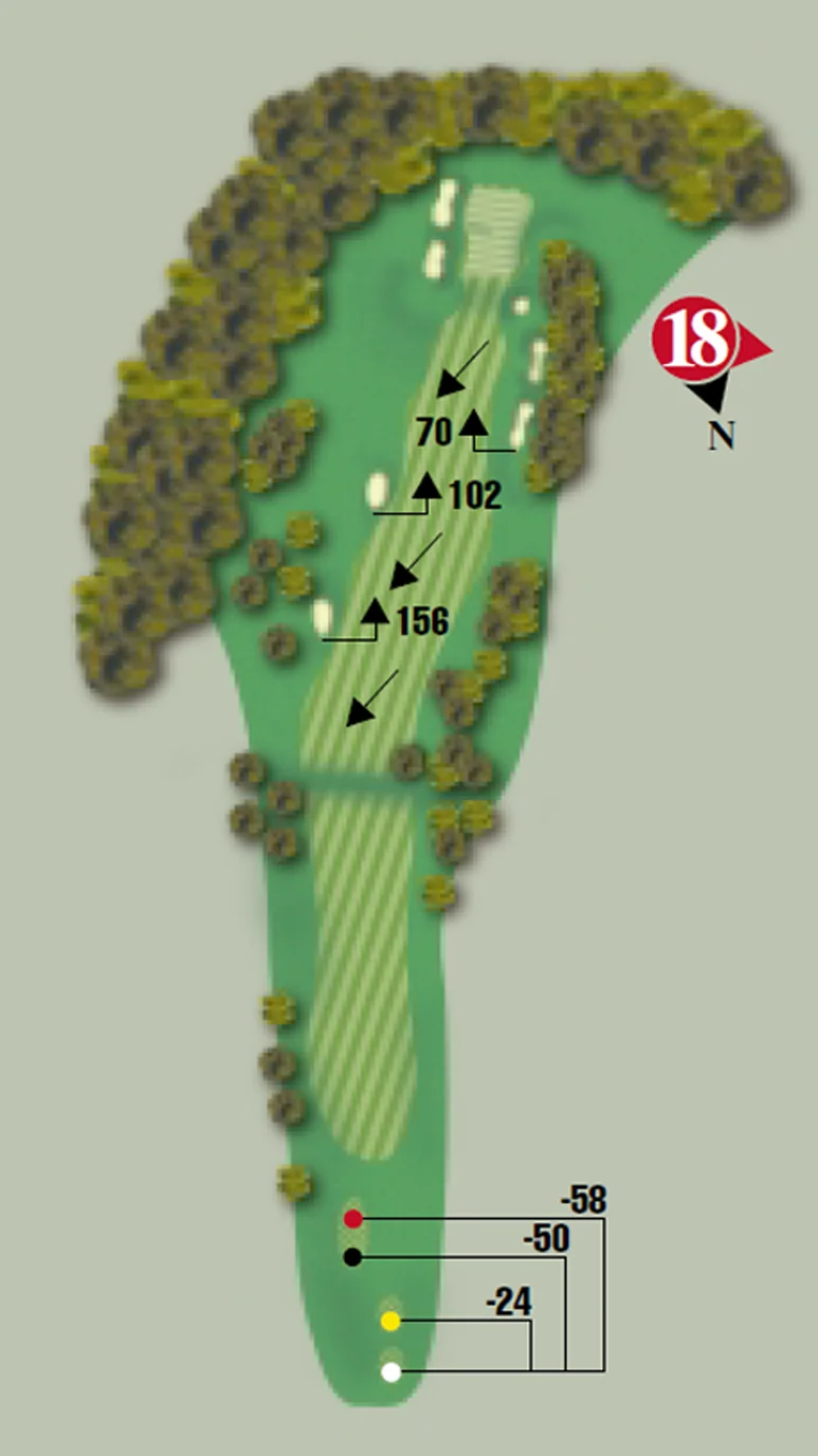 Bahn-Skizze Loch 17